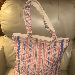Coldwater Creek Geometric Tote Bag